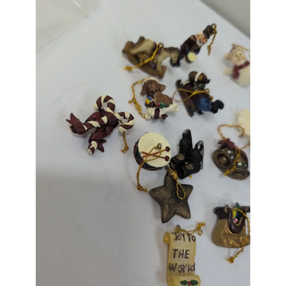 Vintage 19 Miniature Christmas‎ Ornaments 1